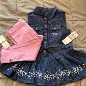Calvin Klein Dress & Leggings 3T